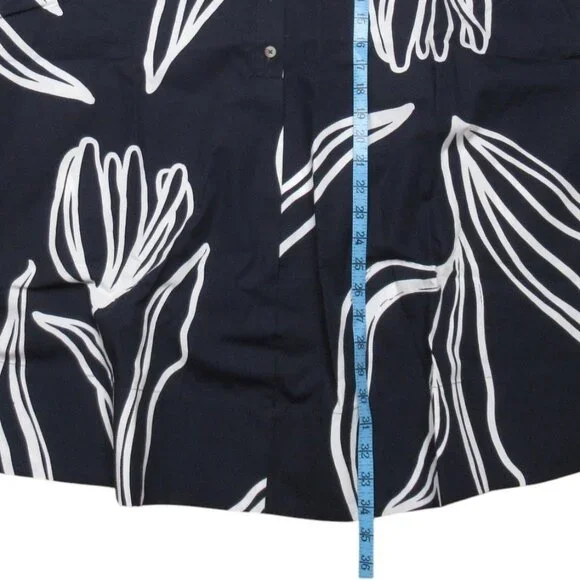 Anthropologie The Pollie Short-Sleeve Swing Tunic Mini Dress Large Petite LP - Picture 7 of 10